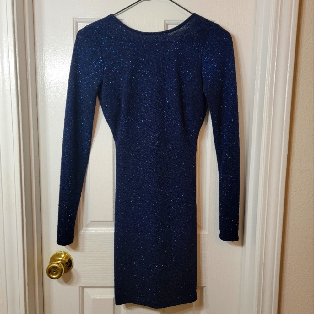 Navy Blue Evening Dress
